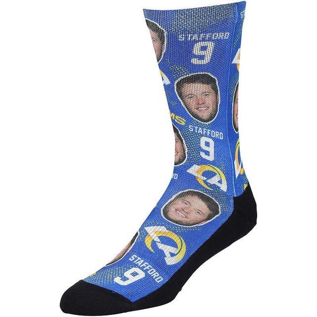 Mens Rock Em Socks Matthew Stafford Los Angeles Rams Football Guy Crew Socks Product Image