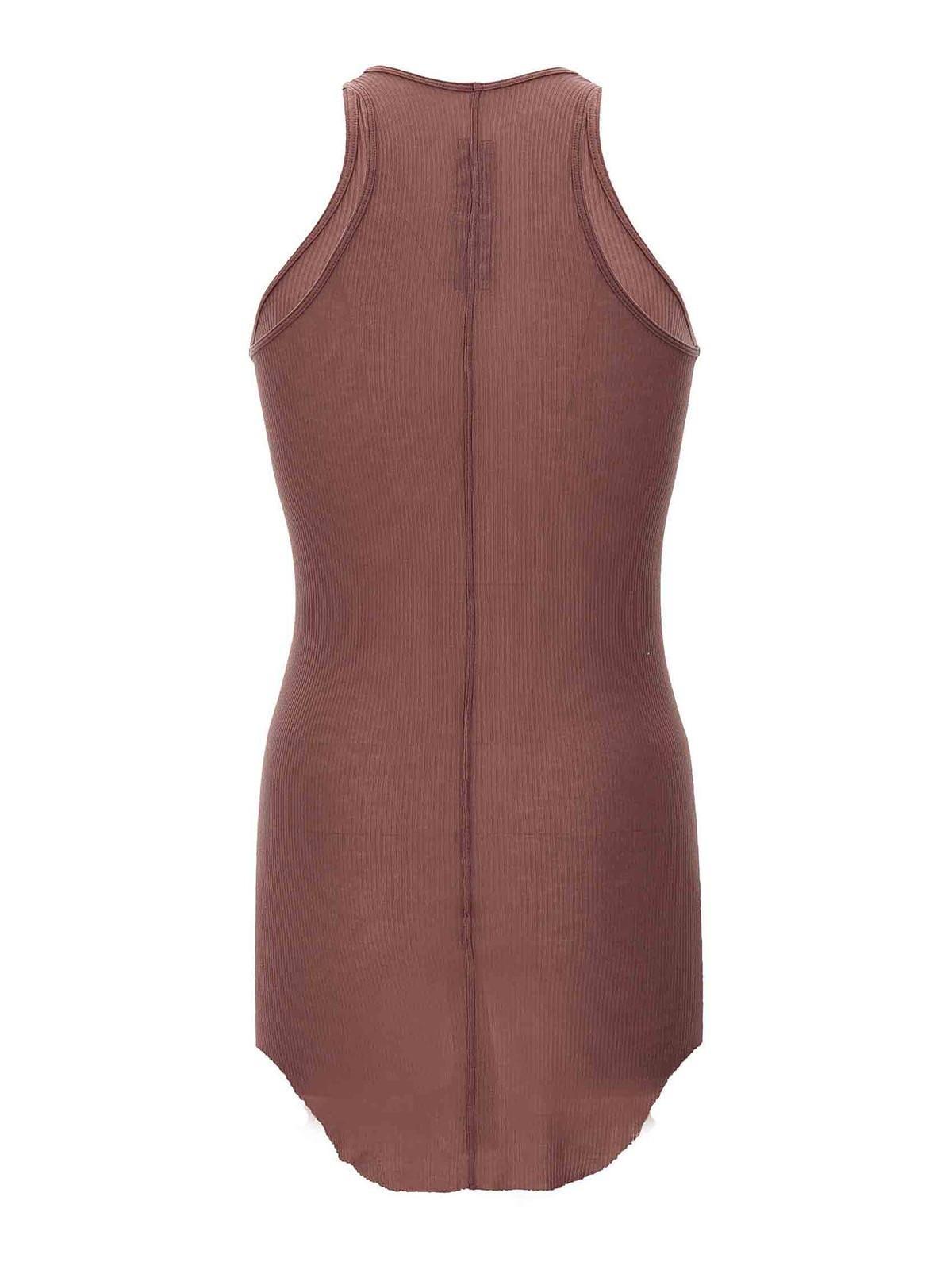 Basic Rib Tank Top In Red Product Image