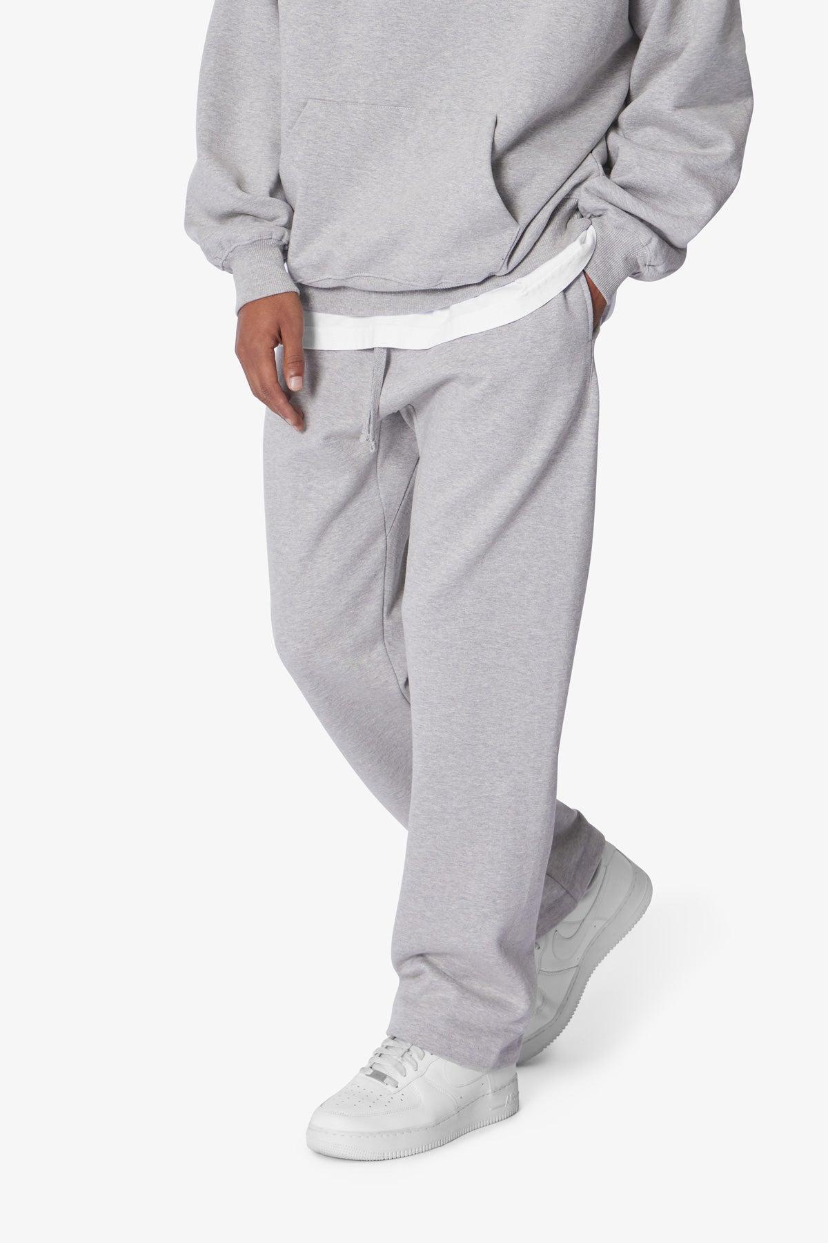 Heavy Relaxed Every Day Sweatpants - Marled Grey Product Image