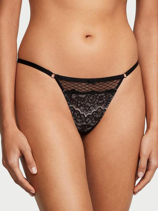 Lace & Mesh V-String Panty Product Image