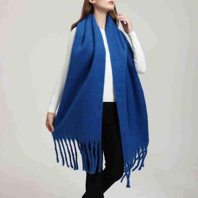 Plain Fringed Trim Scarf Product Image