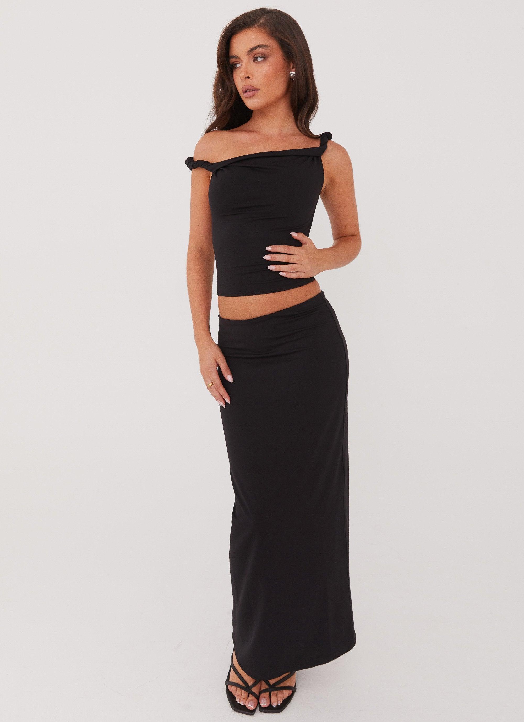 Solace Soul Maxi Skirt - Black Product Image