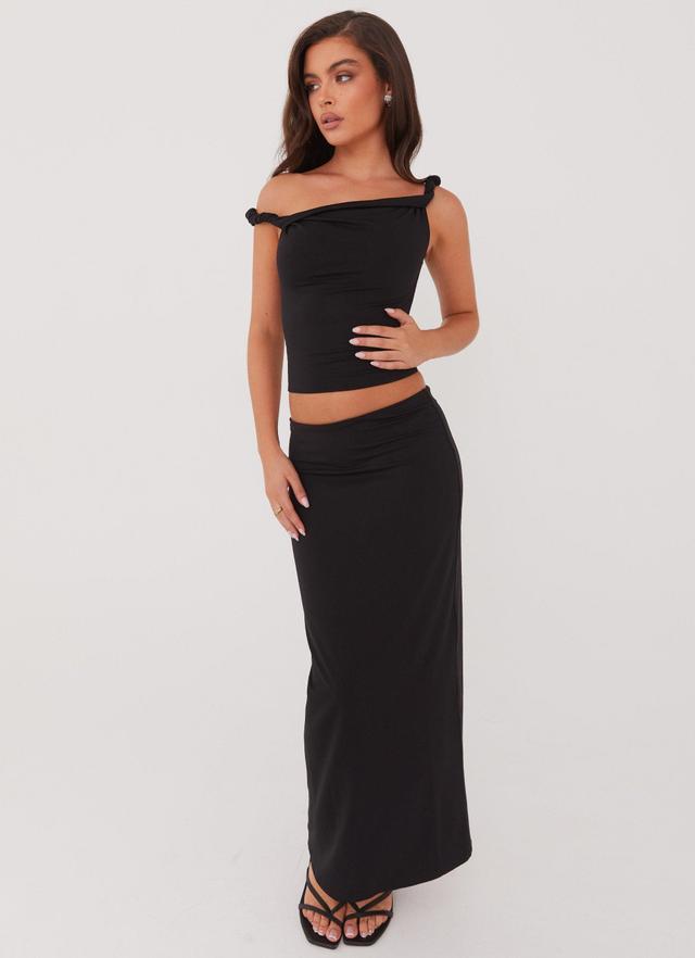 Solace Soul Maxi Skirt - Black Product Image