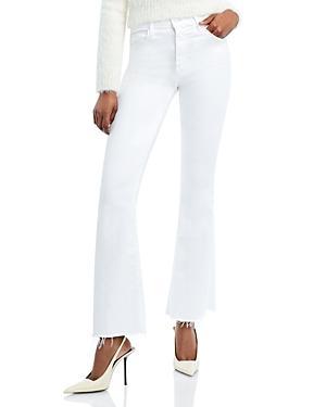 MOTHER High Waist Fray Hem Flare Jeans Product Image