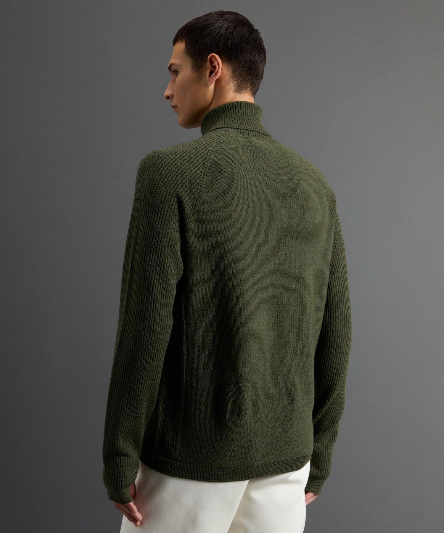 Todd Snyder X Woolrich Technical Merino Turtleneck in Olive Product Image