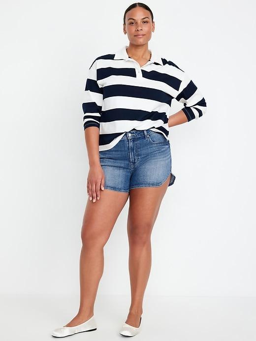 High-Waisted OG Jean Shorts -- 3-inch inseam Product Image