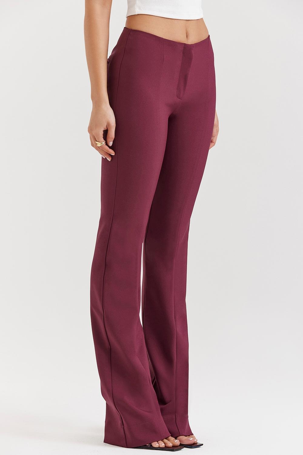 Lillie Wine Trousers Product Image