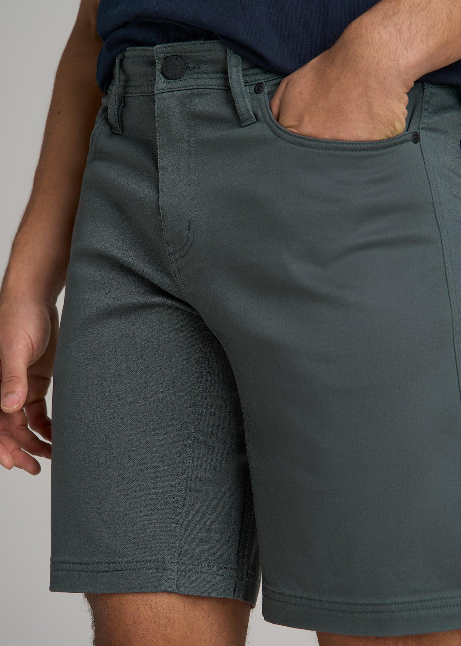 Everyday Comfort 5 Pocket Short for Tall Men in Soft Green Product Image