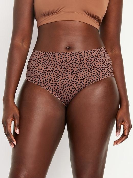 High-Waisted No-Show Brief Underwear Product Image