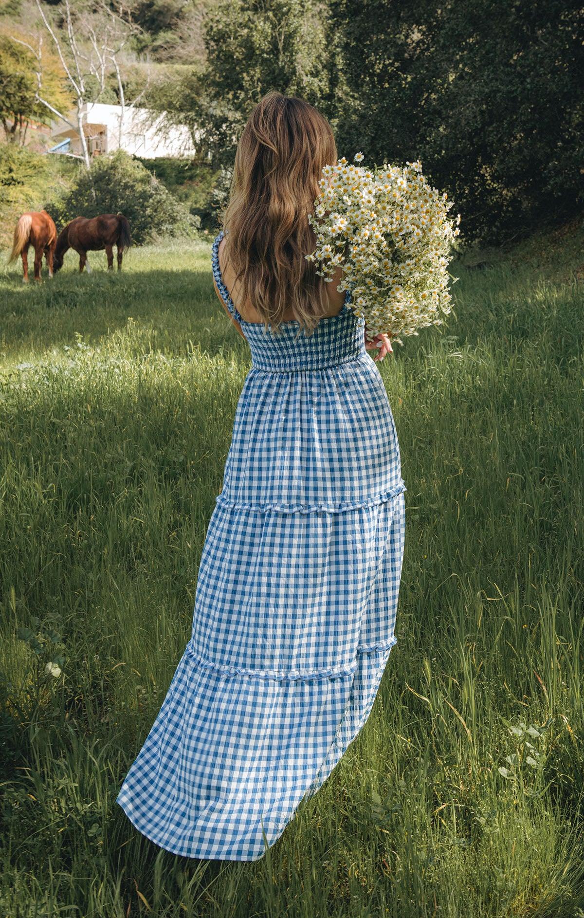 Rosie Dress ~ Blue Bounty Gingham Product Image