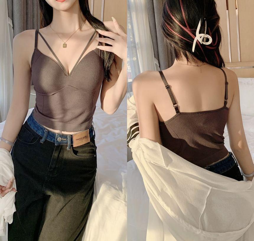 Plain Strappy Camisole Top Product Image