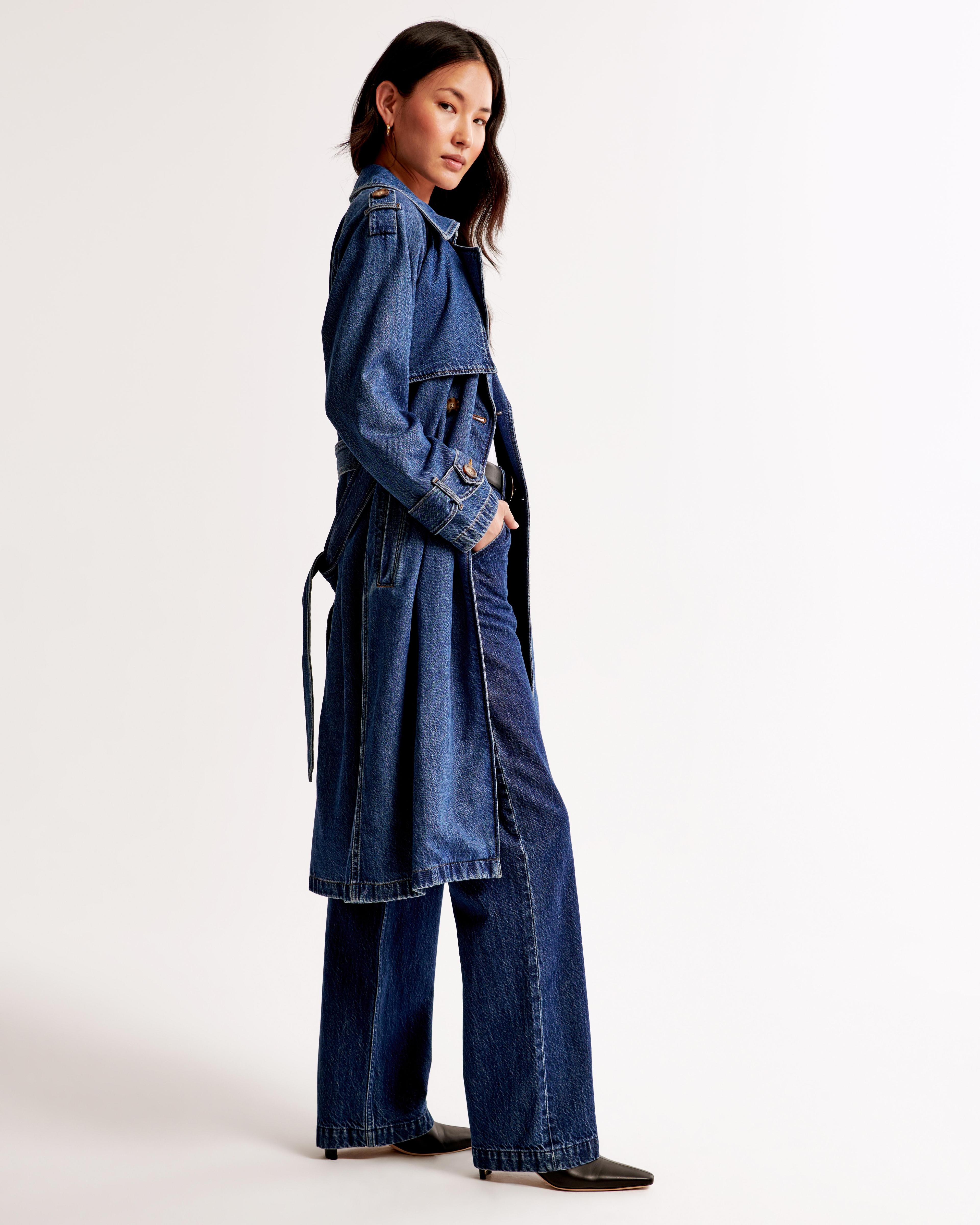 Denim Trench Coat Product Image