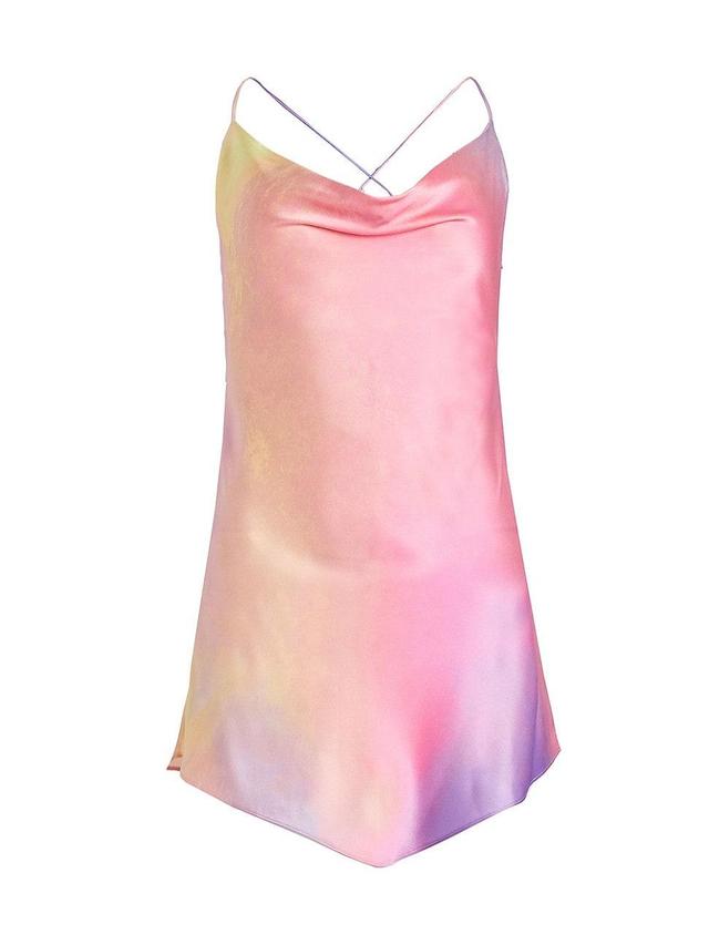 Womens Pracilla Silk Mini Dress Product Image