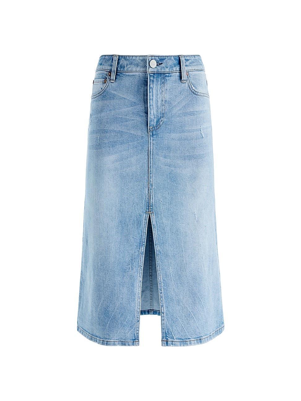 Alice and Olivia Rye Denim Skirt Product Image