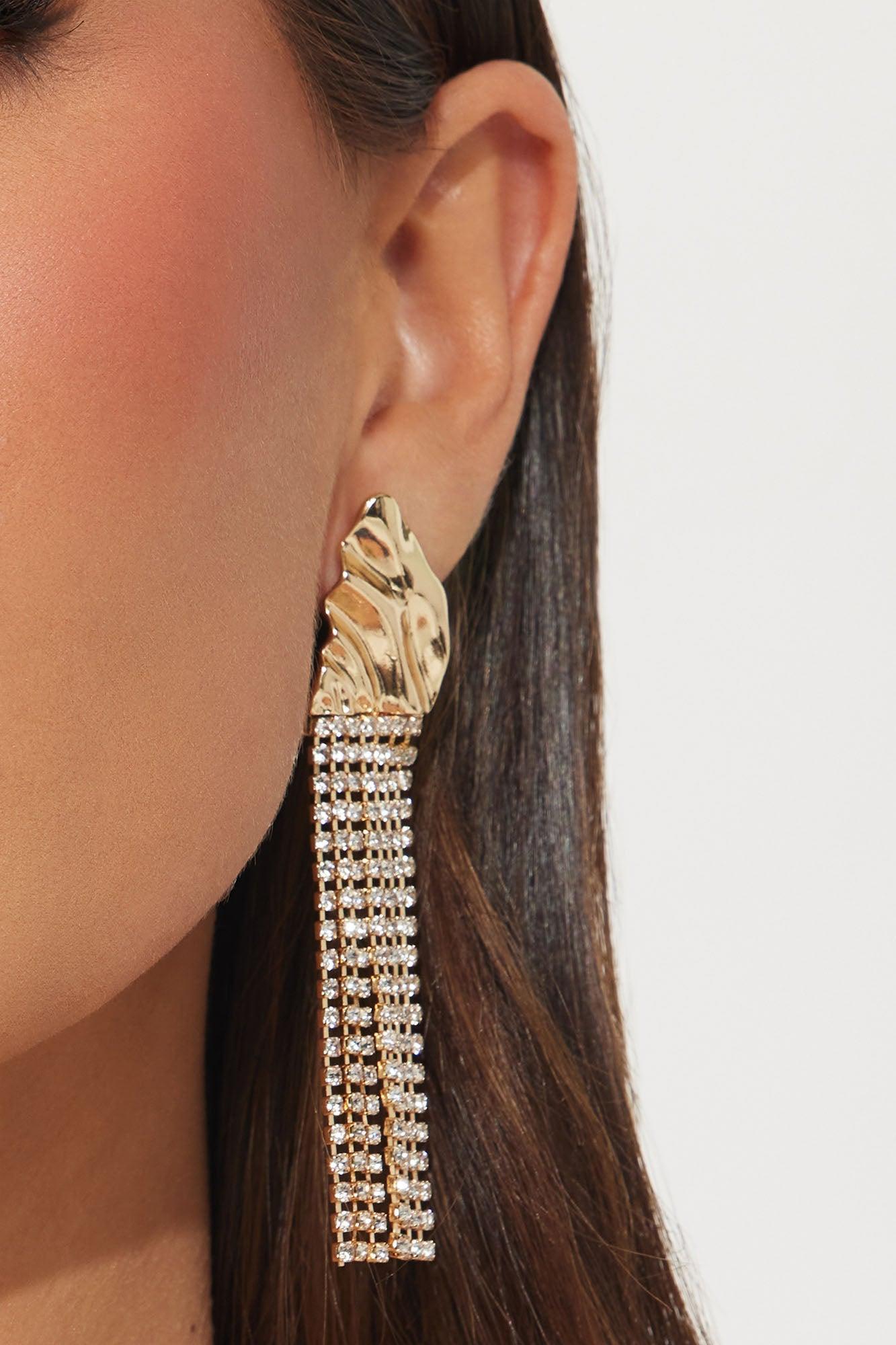 Night In Dubai Earrings - Gold Product Image