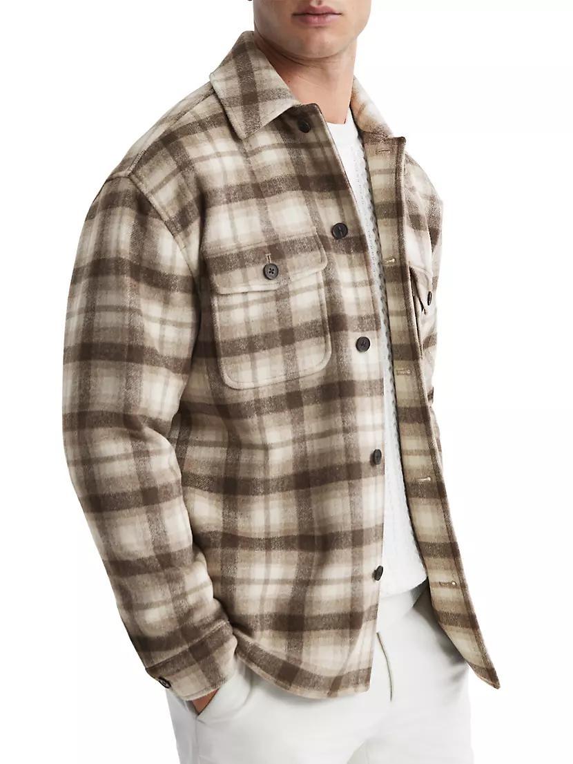 Mack Plaid Wool-Blend Shirt Product Image