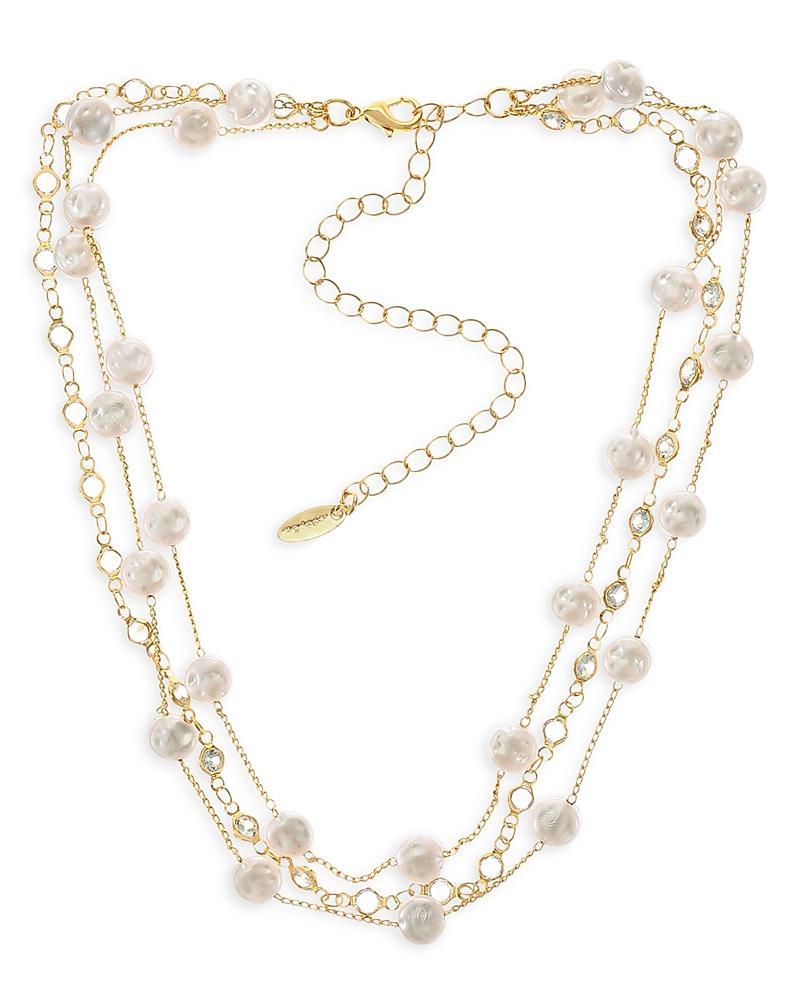 Ettika Imitation Pearl & Cubic Zirconia Layered Necklace Product Image