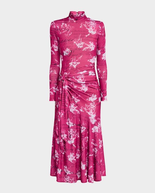 Johnson Warm Carnation Tie-Waist Midi Dress Product Image