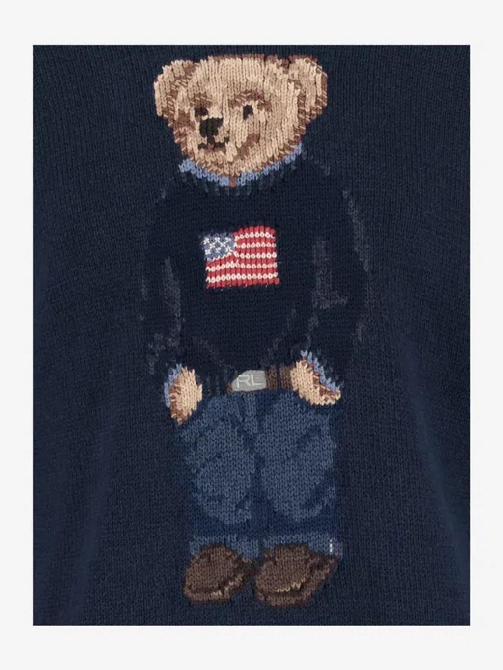 POLO RALPH LAUREN Cotton Blend Polo Bear Sweater Product Image