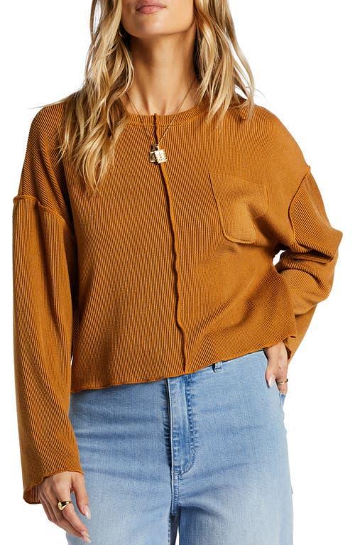 Billabong You Seam Happy Rib Crop Sweater Product Image