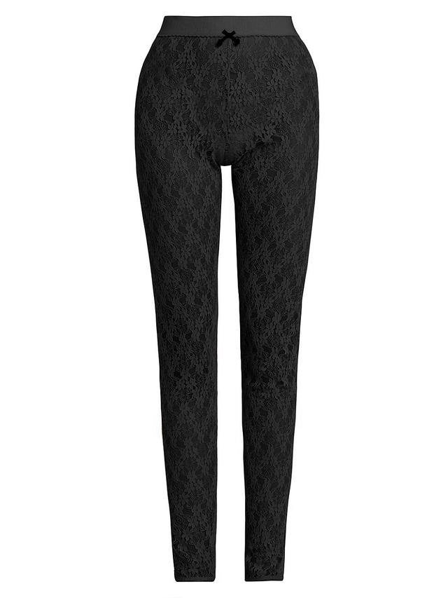 Womens Floral Lace Leggings Product Image