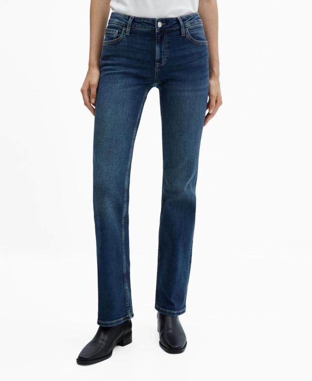 MANGO Low Rise Flare Jeans Product Image