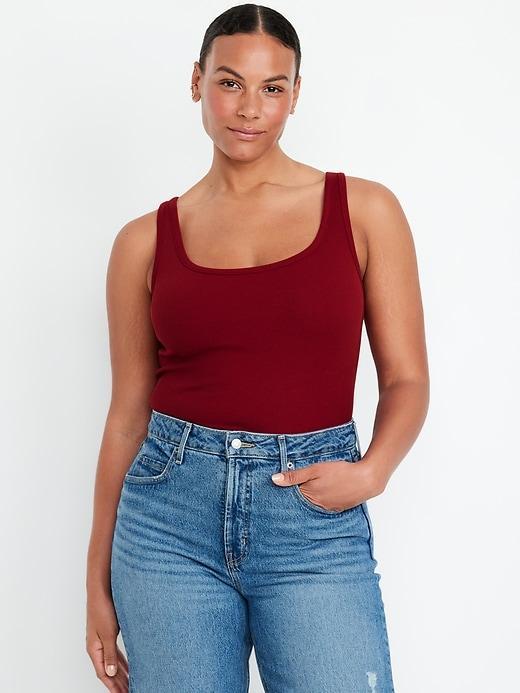 Ribbed Crop Tank Top Product Image