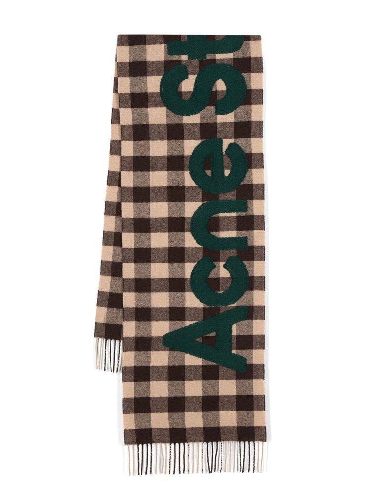 Checkered Logo Detailed Scarf In Multi Product Image