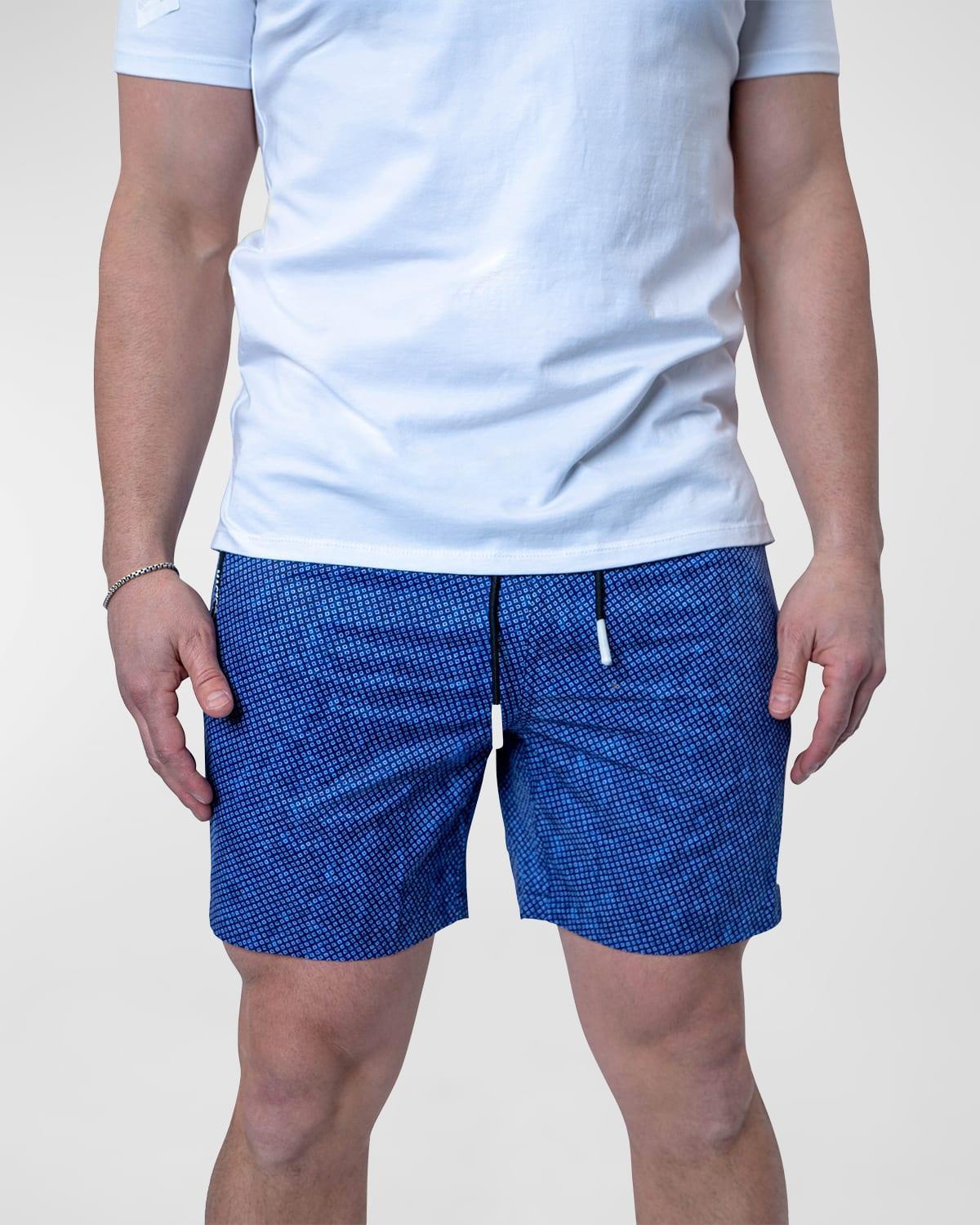 Mens Lion Square Dot Swim Shorts Product Image