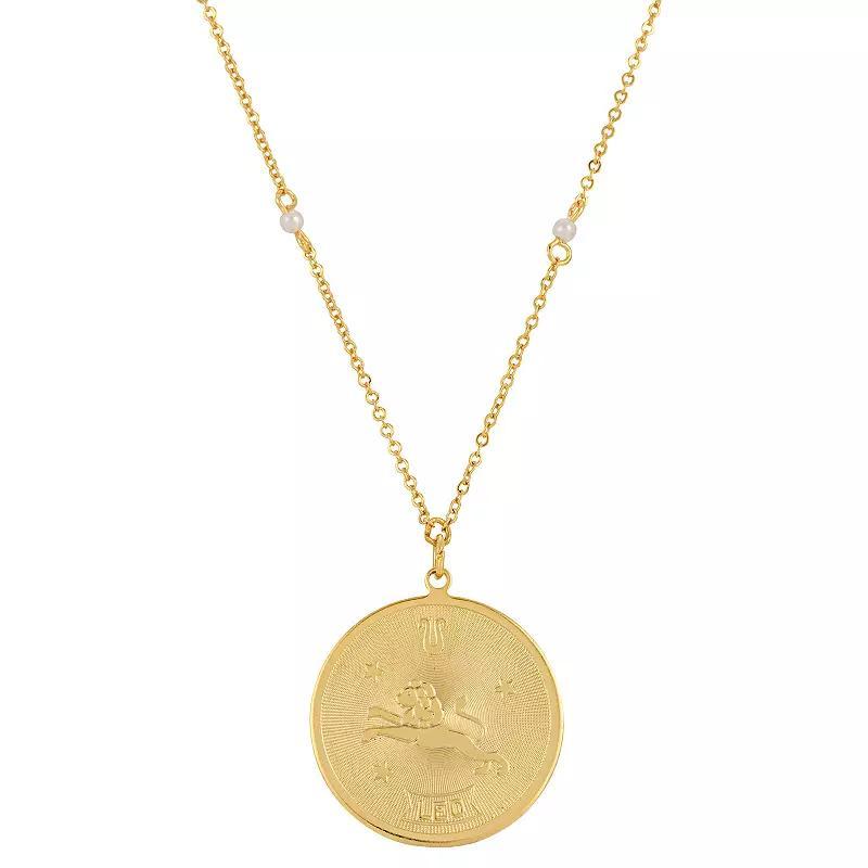 1928 Gold-tone Sagittarius Pendant Necklace, Womens, November Product Image