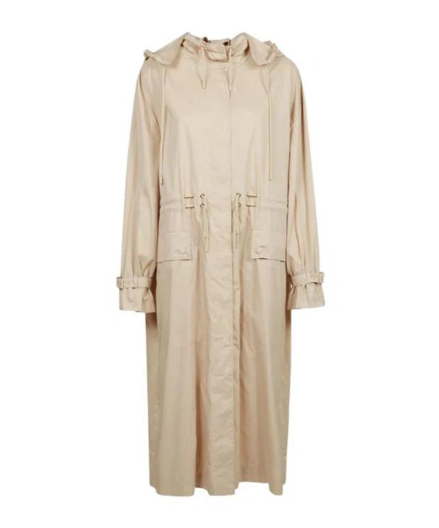 MAX MARA Long-sleeved Raincoat In Nude Product Image