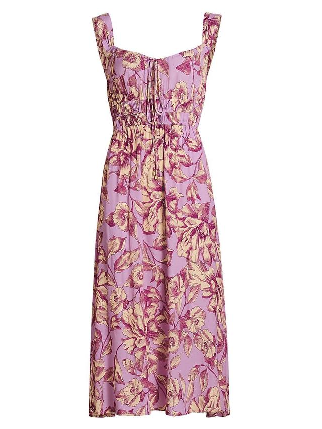 Womens Reyna Floral Midi-Dress Product Image