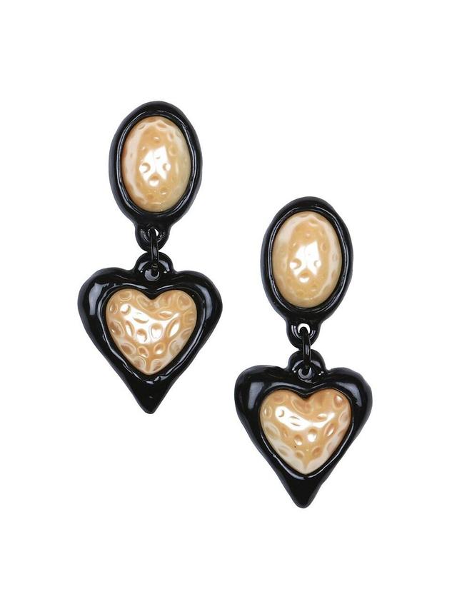 Womens Night Fever Resin & Enamel Drop Earrings Product Image