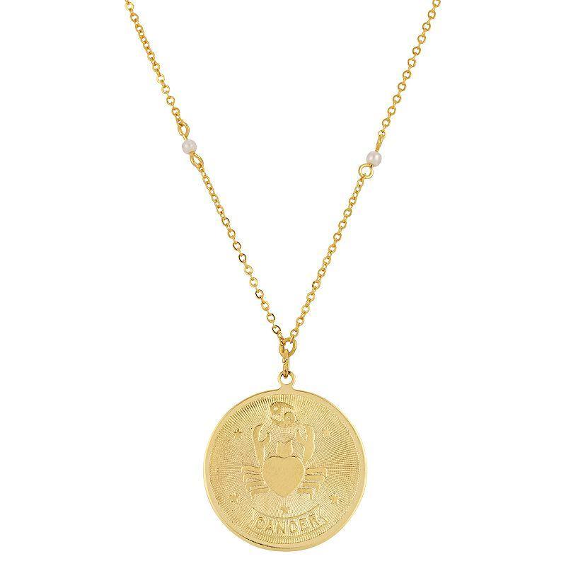 1928 Gold-tone Sagittarius Pendant Necklace, Womens, May Product Image