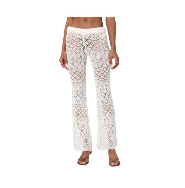 Edikted Womens Fable crochet pants Product Image