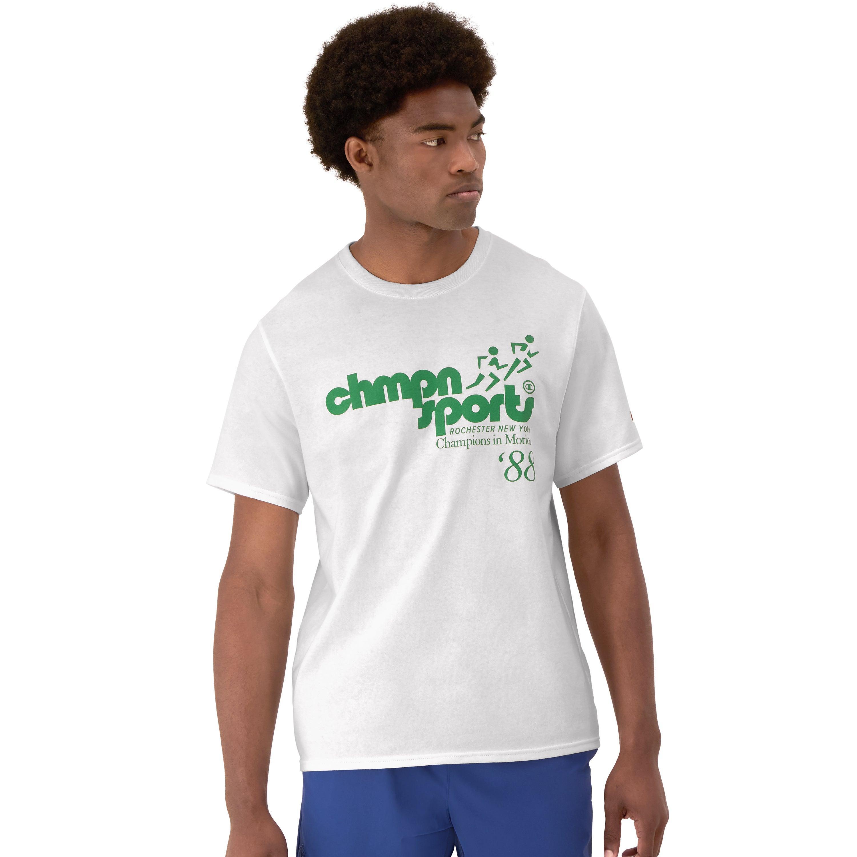 Mens Classic Graphic T-Shirt, Champions in Motion White 2XL Product Image