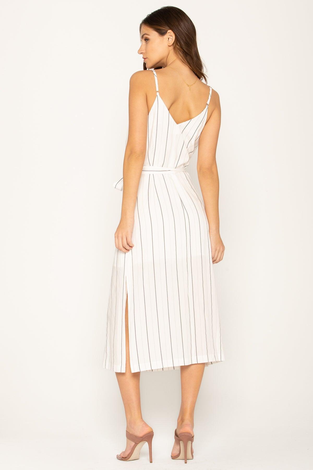 Modern Love Striped Midi Dress Female Product Image