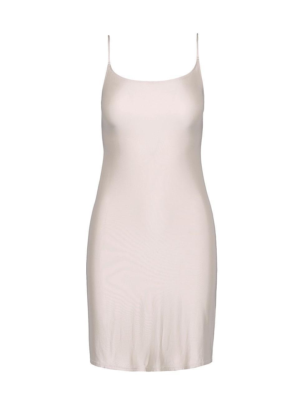 Womens Faux Silk Slip Minidress Product Image