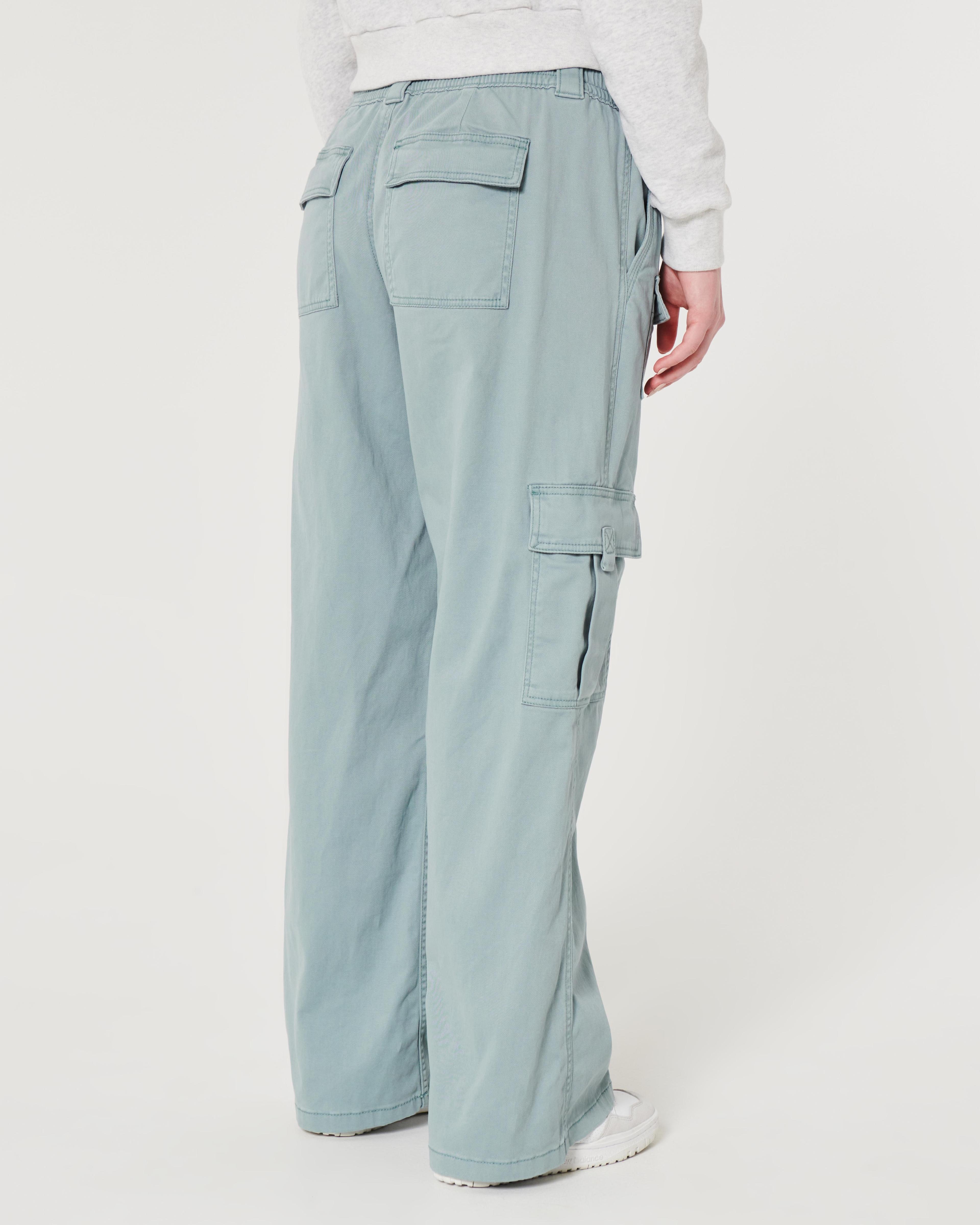 Low-Rise 4-Pocket Cargo Baggy Pants Product Image