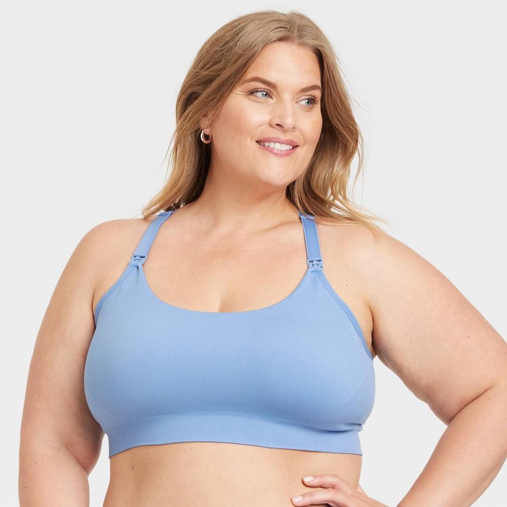 Womens Nursing Yoga Bra - Auden Blue Twilight 1X Product Image