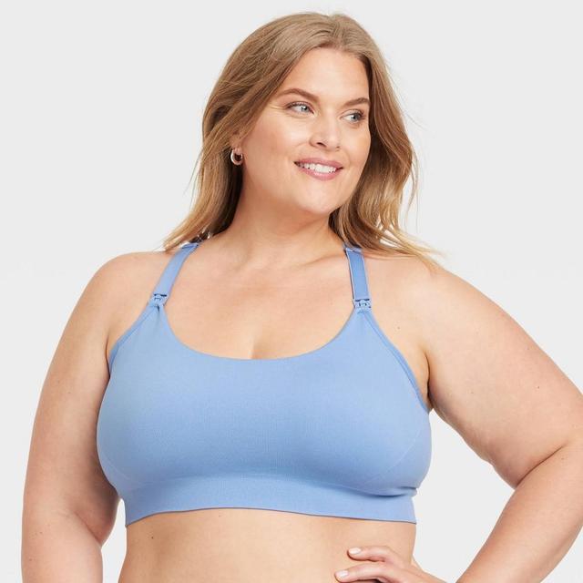 Womens Nursing Yoga Bra - Auden Blue Twilight 2X Product Image