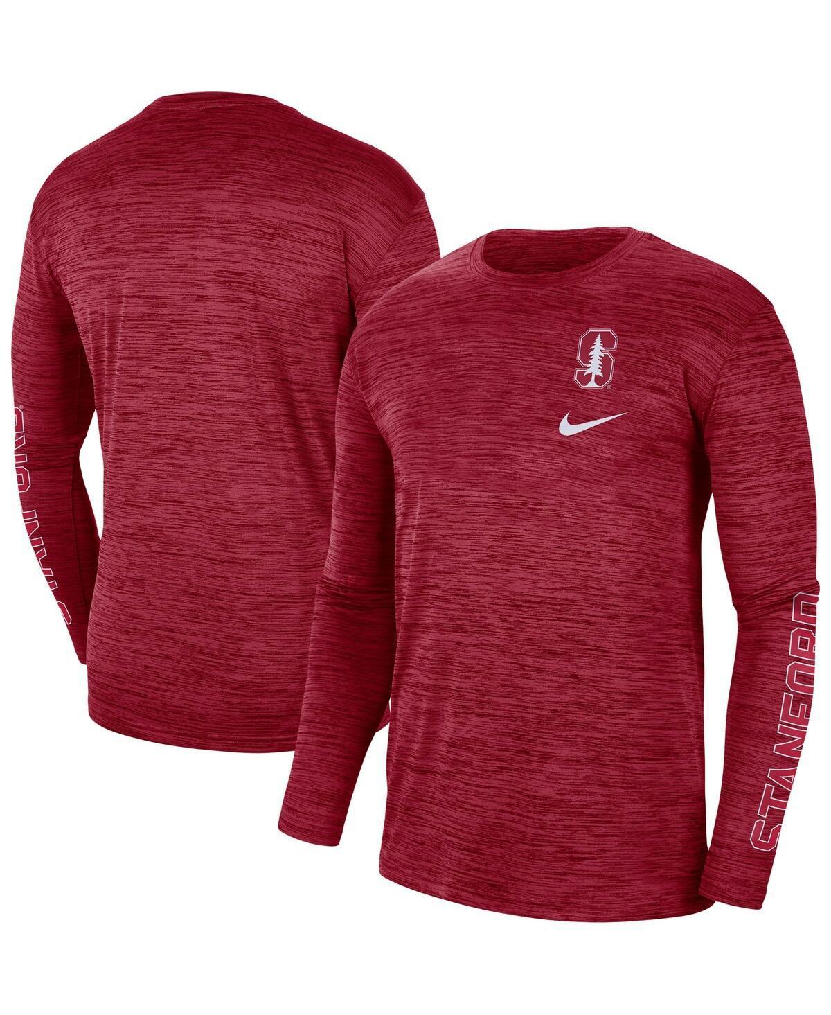 Mens Nike Cardinal Stanford Cardinal Velocity Legend Team Performance Long Sleeve T-Shirt Product Image