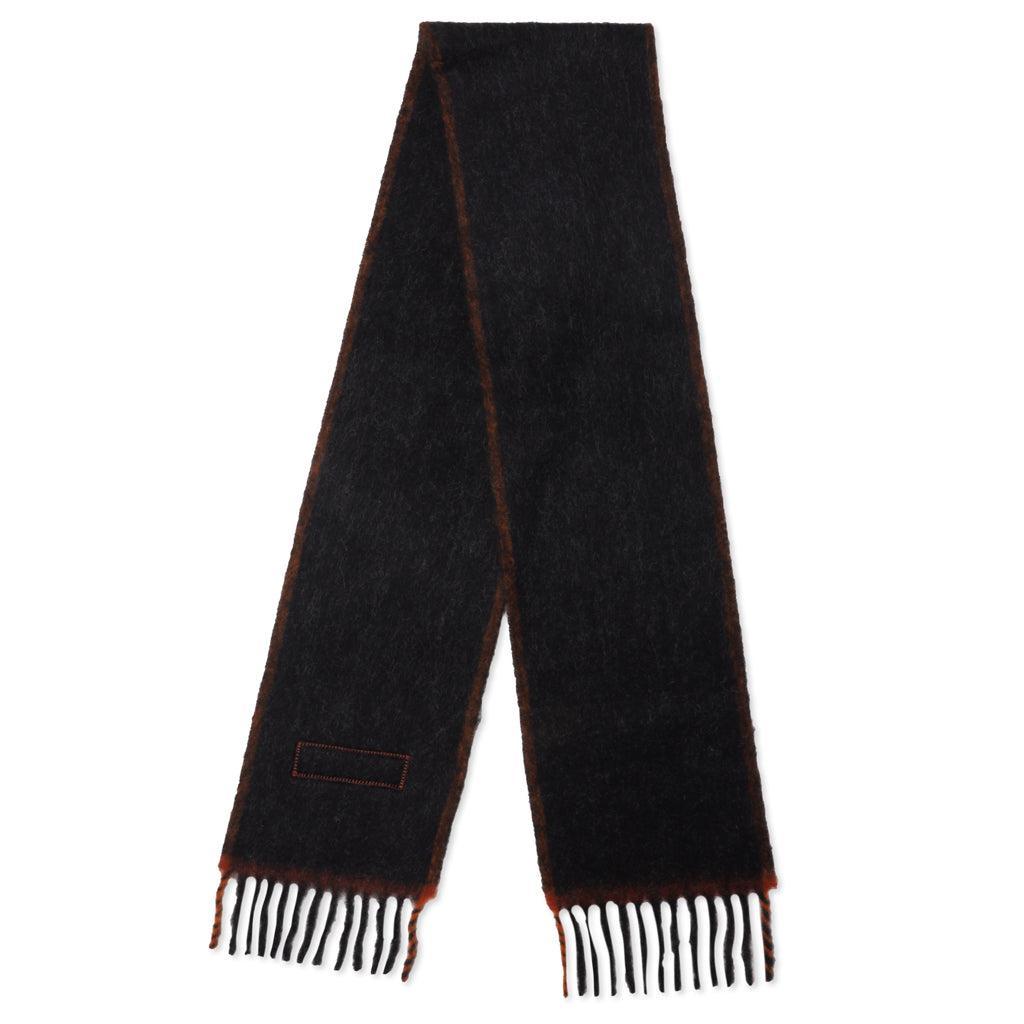 Wool Mohair Scarf - Black Male Product Image