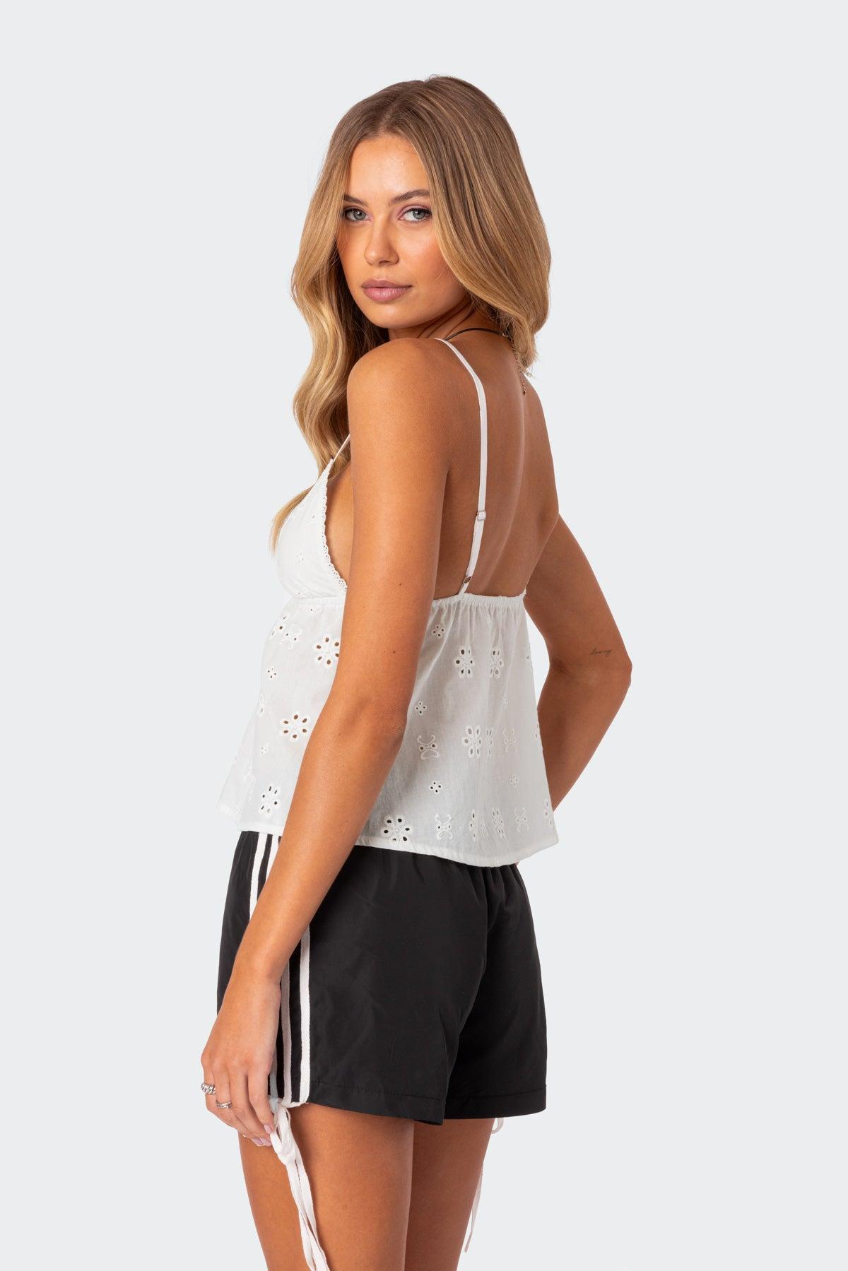 Emilie Eyelet Tank Top Product Image