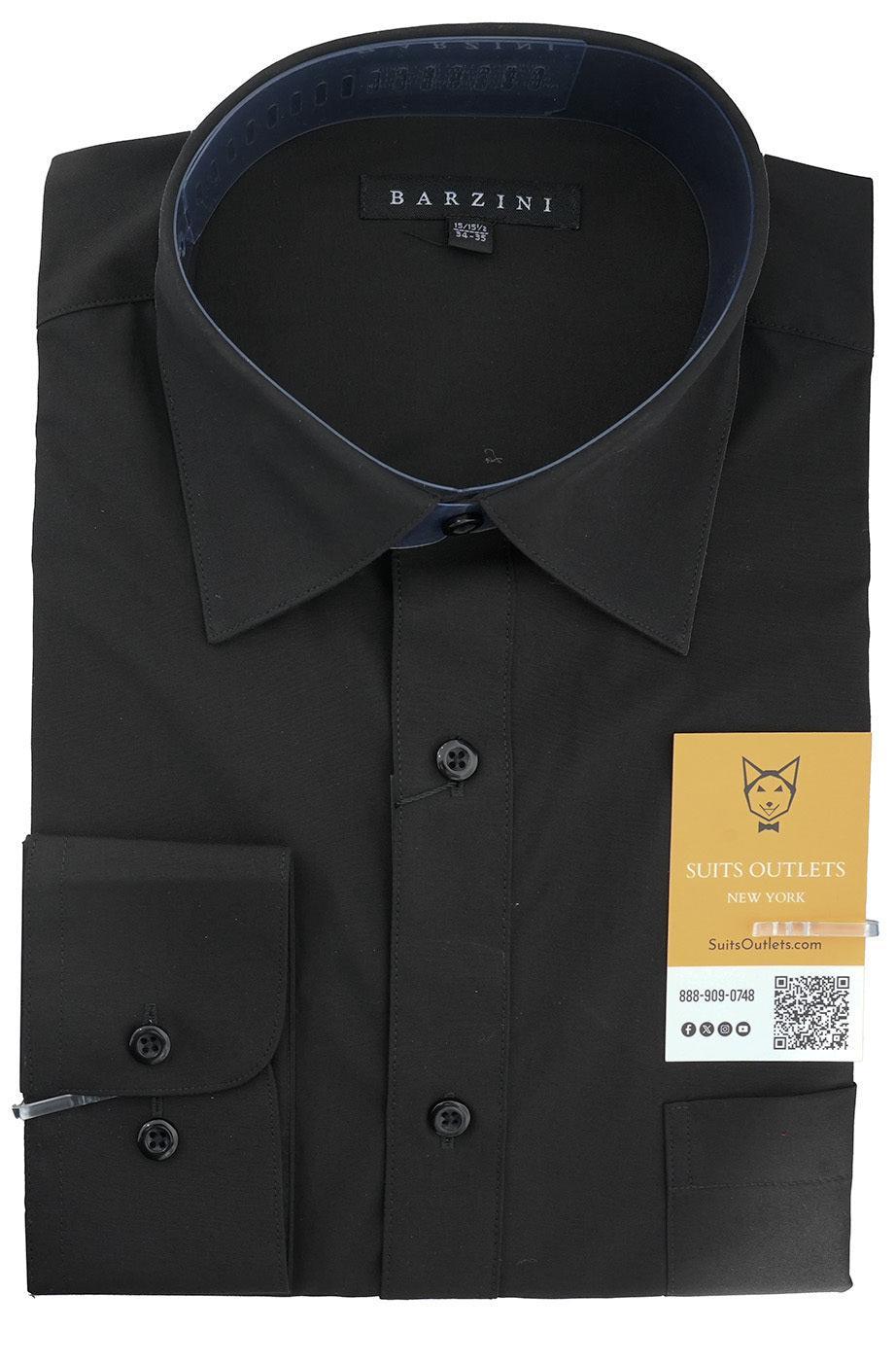 Modern Fit Dress Shirt Convertible Cuff in Black product image