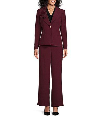 Nipon Boutique Notch Lapel Blazer Wide Leg 2 Product Image