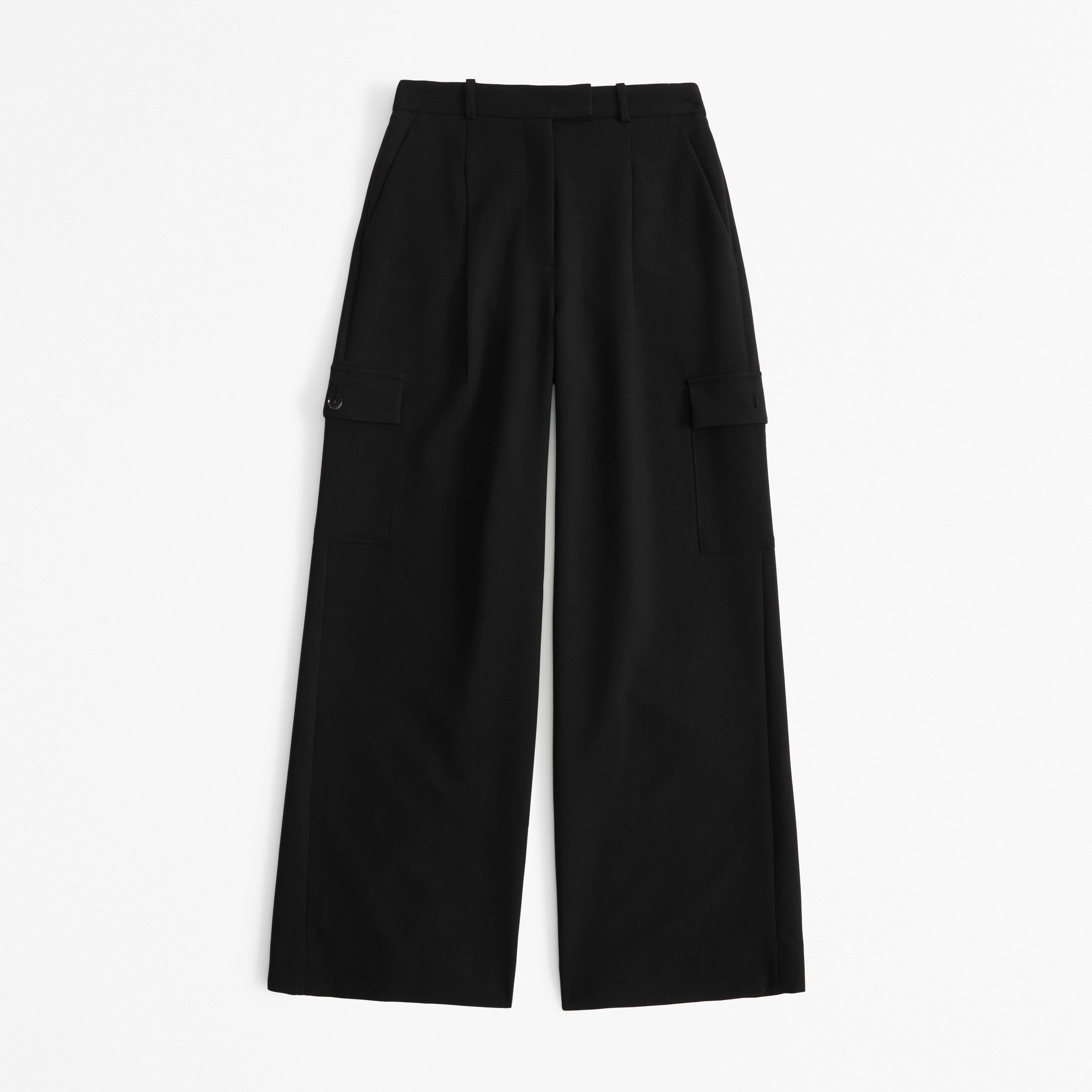 A&F Harper Tailored Ultra Wide Leg Cargo Pant Product Image