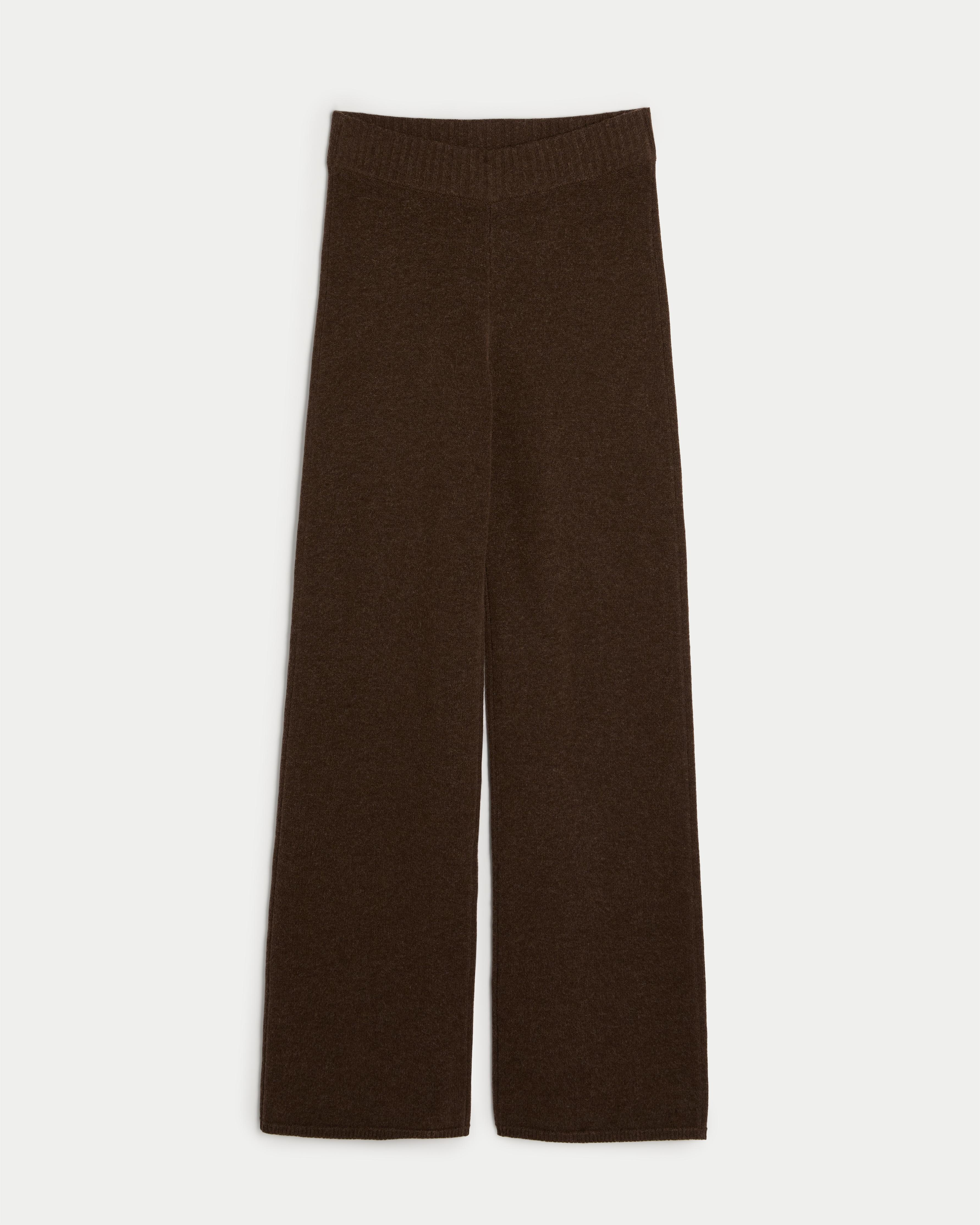 Gilly Hicks Sweater-Knit Straight Pants Product Image