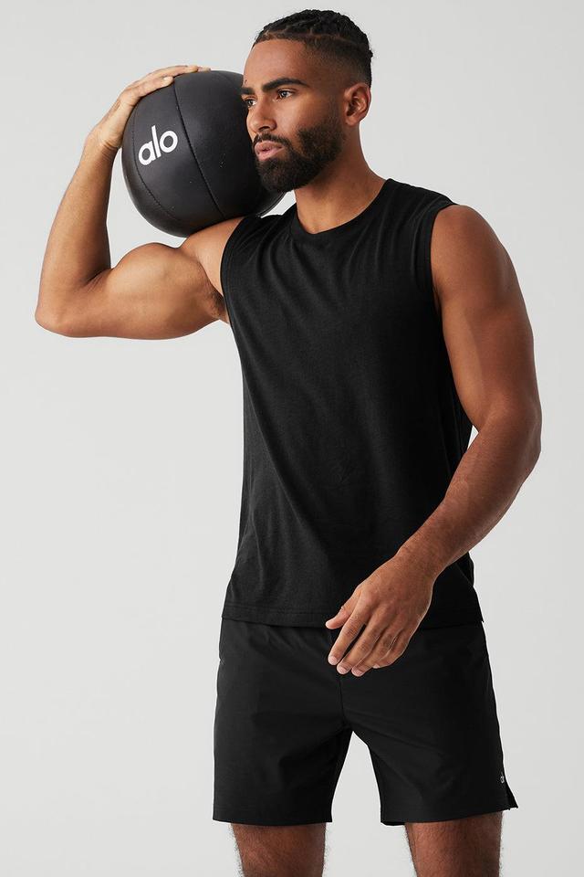 The Triumph Muscle Tank - Black Male Product Image