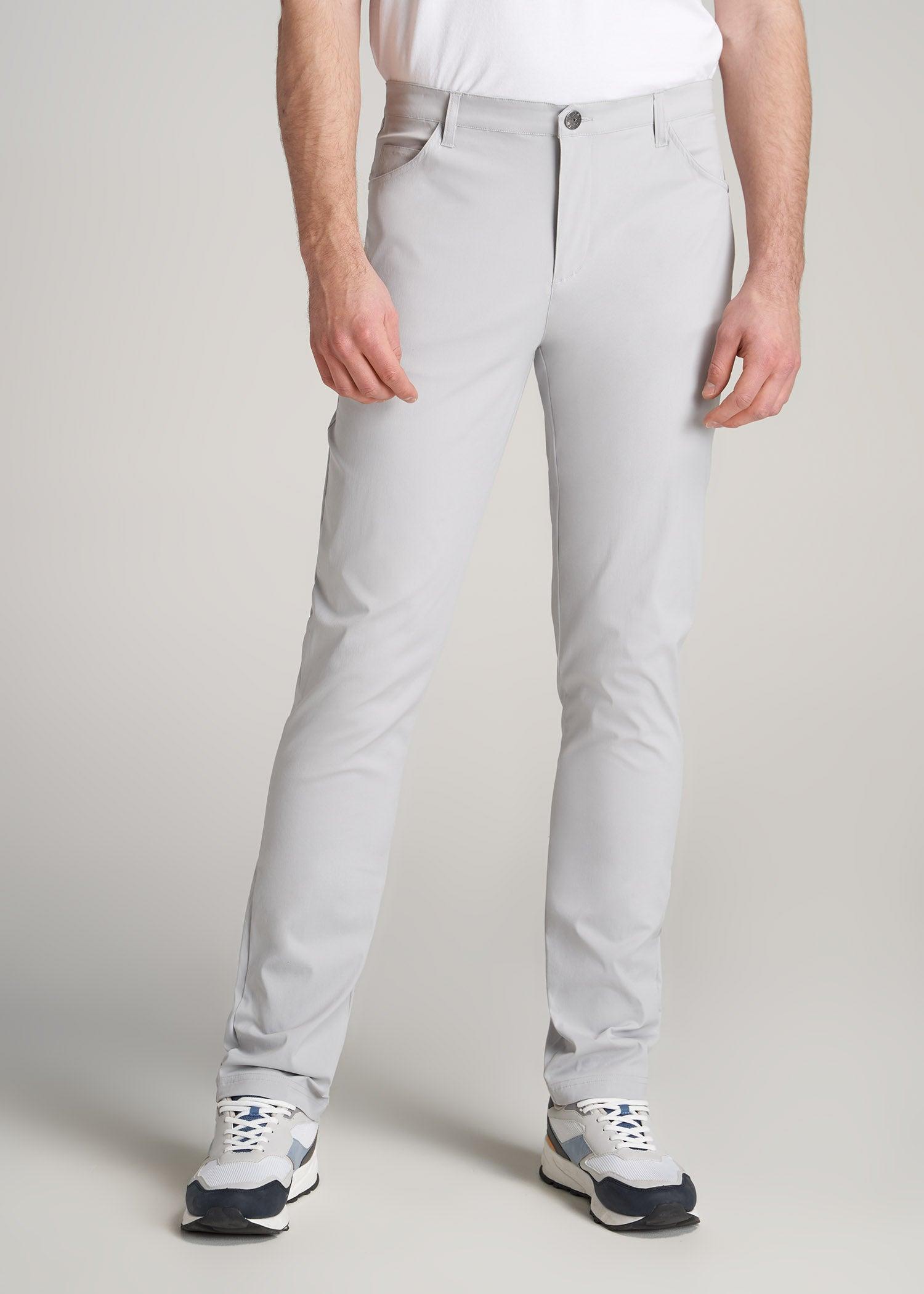 TAPERED-FIT Traveler Pants for Tall Men in Light Grey Product Image